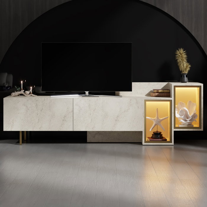 Hanah Home Tenon - Travertino, Gold